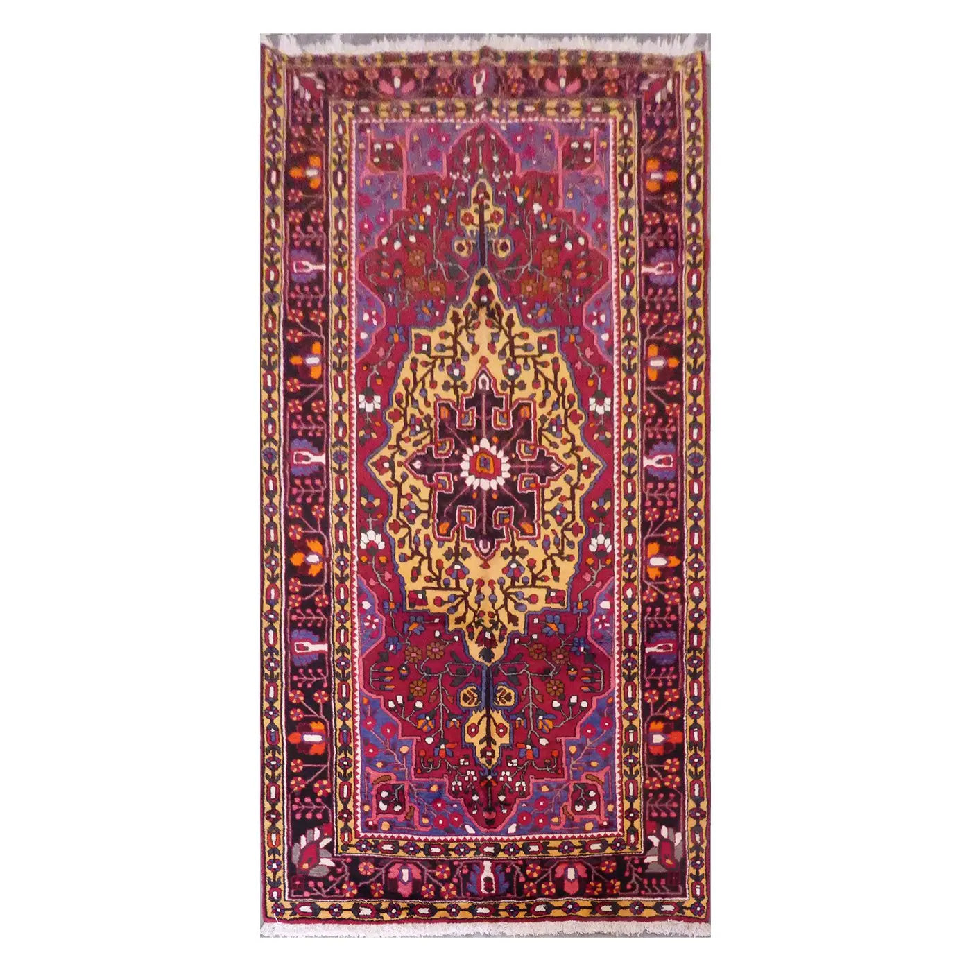 One Of The Kind Persian Bakhtiar Rug 9'9" x 5'2"